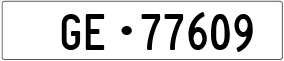 Trailer License Plate